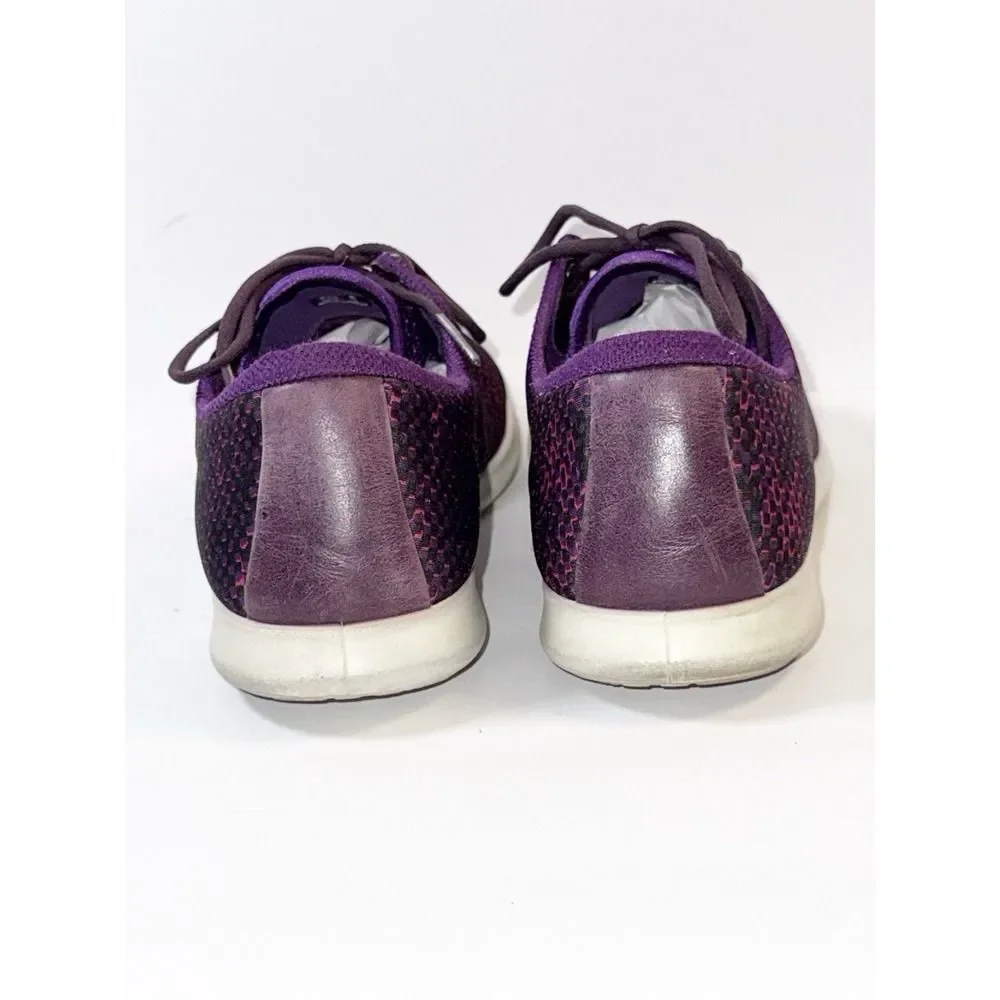 Ecco Sense Sport Lace Up Sneakers Comfort Walking Purple Light Womens 40/ 9-9.5‎